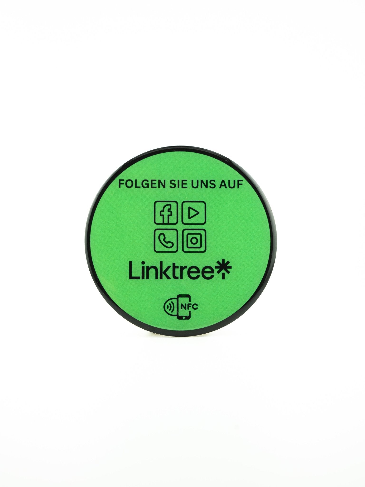 Hochwertiger NFC - Aufkleber für mehr Social - Media Reichweite durch Linktree - Custom Ratings